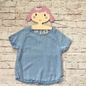Denim H&M top size 7-8
